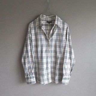 バーバリー(BURBERRY)の90s Burberry London チェックシャツ ロゴ刺繍 L(シャツ/ブラウス(長袖/七分))