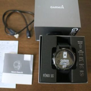 ガーミン(GARMIN)のgarmin ガーミン　fenix 5S Sapphire Black (腕時計(デジタル))