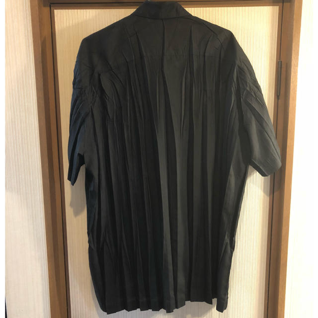 issey miyake men プリーツシャツ 半袖 M- issey miyake men プリーツシャツ 半袖 M-