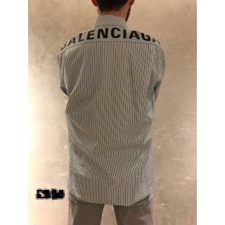 バレンシアガ(Balenciaga)の18ss☆バレンシアガ☆レア　ロゴ入りシャツ(シャツ)