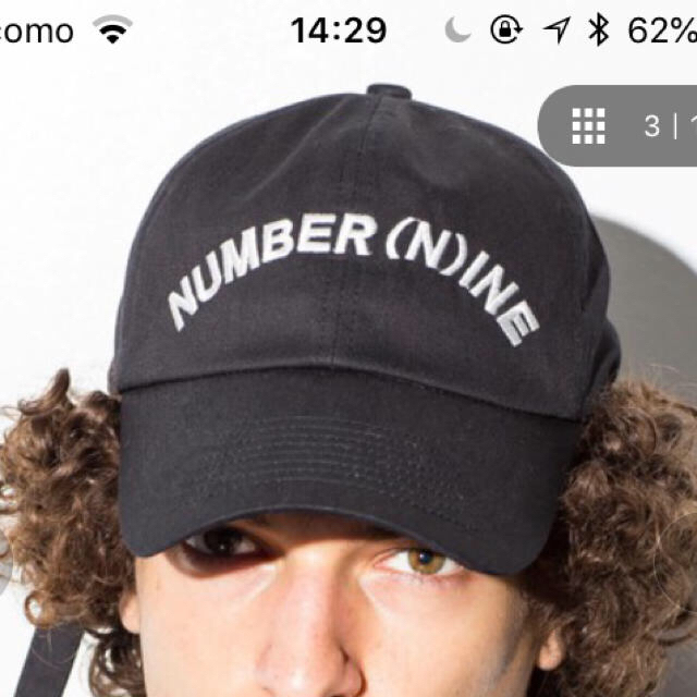 NUMBER (N)INE(ナンバーナイン)のナンバーナイン ロゴ キャップ レディースの帽子(キャップ)の商品写真