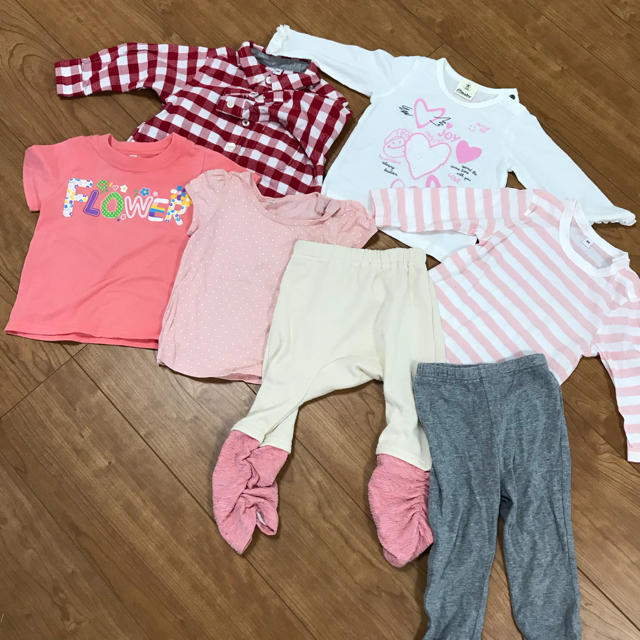 BeBe(ベベ)の女の子 80セット キッズ/ベビー/マタニティのベビー服(~85cm)(Ｔシャツ)の商品写真