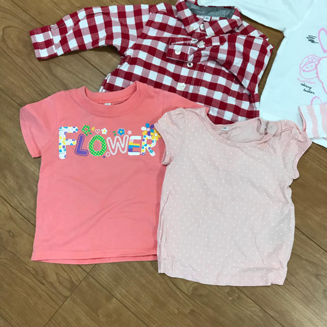 BeBe(ベベ)の女の子 80セット キッズ/ベビー/マタニティのベビー服(~85cm)(Ｔシャツ)の商品写真