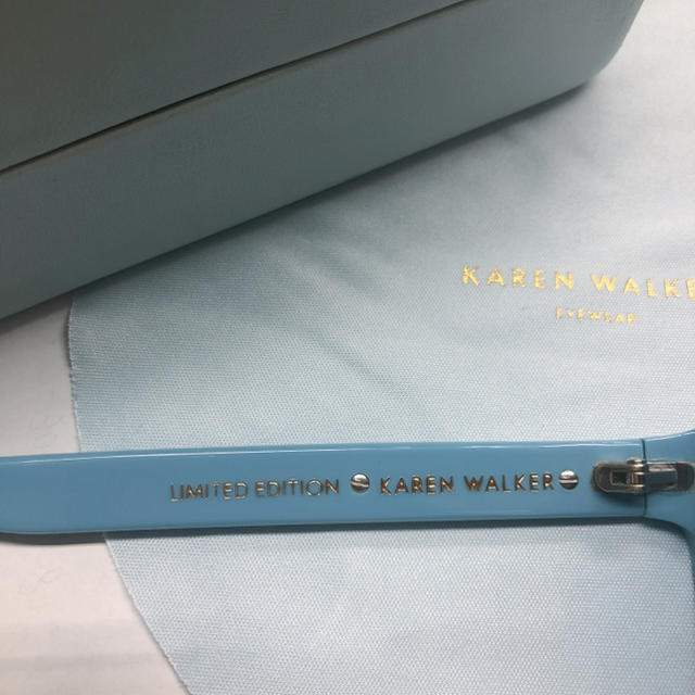 KAREN WALKER(カレンウォーカー)のカレンウォーカー サングラス 水色 レディースのファッション小物(サングラス/メガネ)の商品写真
