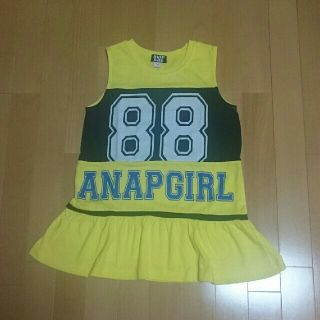 アナップ(ANAP)のANAP GIRL♡ナンバーロゴワンピース Ｓ(ワンピース)