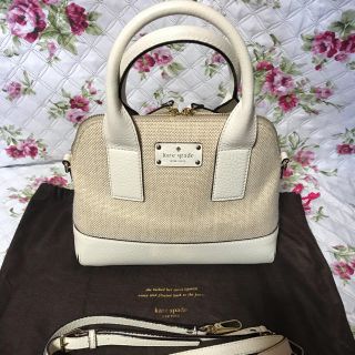 ケイトスペードニューヨーク(kate spade new york)のKate  spade   2wayかごレザーショルダーハンドバック(かごバッグ/ストローバッグ)