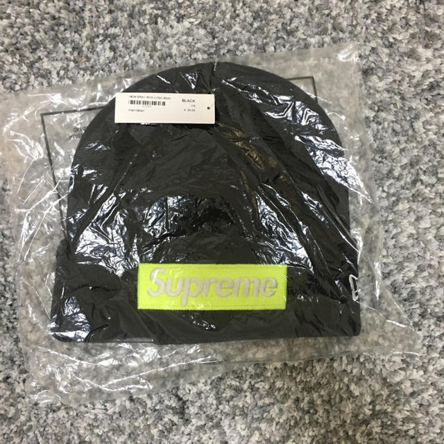 Supreme box logo beanie black FW17