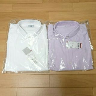 ユニクロ(UNIQLO)のユニクロ オックスフォード シャツ 長袖 L(シャツ)