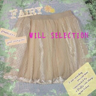 ウィルセレクション(WILLSELECTION)のウィル♡チュールドットミニスカート(ミニスカート)