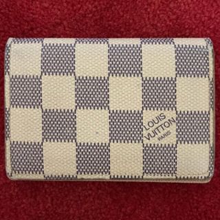 ルイヴィトン(LOUIS VUITTON)のルイヴィトン ダミエ アズール 名刺入れ 中古 (名刺入れ/定期入れ)