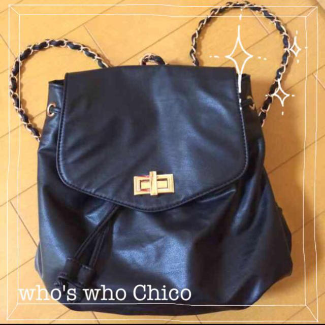 who's who Chico(フーズフーチコ)のチコ♡レザーリュック レディースのバッグ(リュック/バックパック)の商品写真