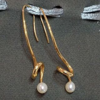 タサキ(TASAKI)のご予約品☆TASAKI 淡水パールYGK18 アメリカンピアス(ピアス)