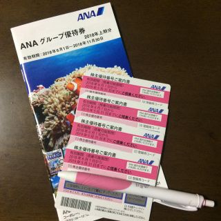 エーエヌエー(ゼンニッポンクウユ)(ANA(全日本空輸))の送料無料！ANA株主優待搭乗券&優待券冊子！(航空券)