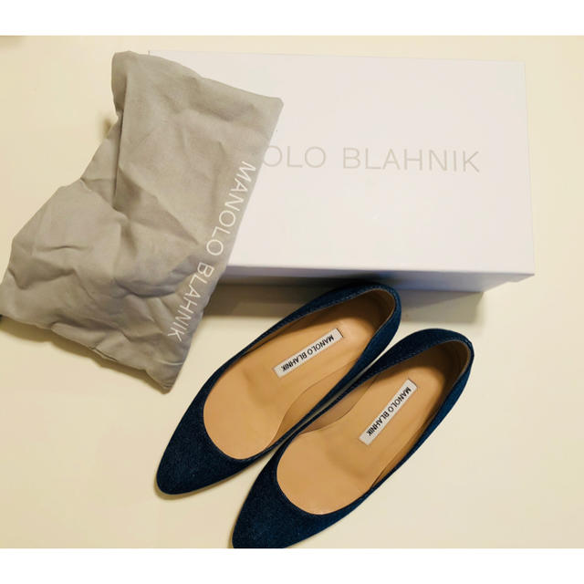 MANOLO BLAHNIK(マノロブラニク)のベル様専用 マノロブラニク リストニー デニム☆ レディースの靴/シューズ(ハイヒール/パンプス)の商品写真