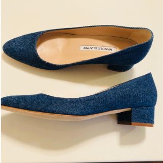 マノロブラニク(MANOLO BLAHNIK)のベル様専用 マノロブラニク リストニー デニム☆(ハイヒール/パンプス)