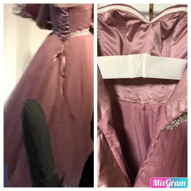 シルバーピンクのカラードレス（ウェデングドレス） レディースのフォーマル/ドレス(ウェディングドレス)の商品写真