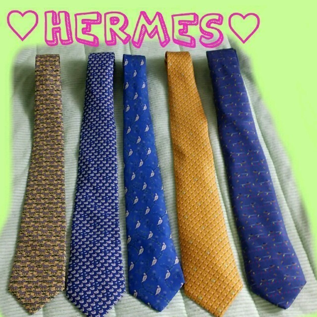 Hermes(エルメス)の早いもの勝ち！HERMESネクタイ5本 レディースのファッション小物(ネクタイ)の商品写真