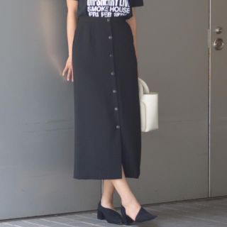 グリード(GREED)のGREED POWDERY DOUBLE CLOTH SKIRT (ロングスカート)