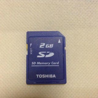 トウシバ(東芝)のTOSHIBA 東芝 SDメモリーカード SDカード 2GB(PC周辺機器)