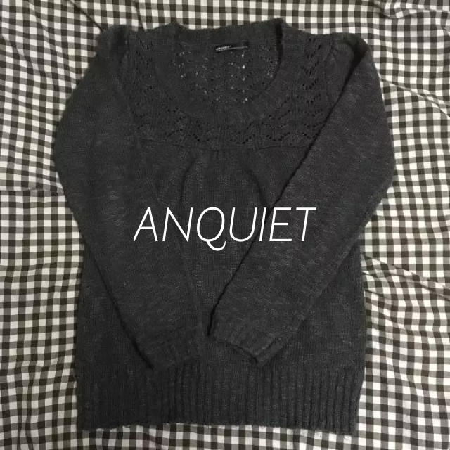 ANQUIET(アンクワイエット)の＊グレーニット＊ レディースのトップス(ニット/セーター)の商品写真