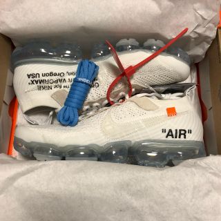 ナイキ(NIKE)の込 27.5 NIKE off white vapor max オフホワイト(スニーカー)