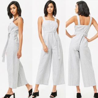 フォーエバートゥエンティーワン(FOREVER 21)のforever21☆ストライプ サロペット オールインワン(サロペット/オーバーオール)