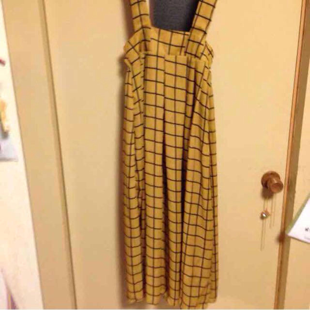 ハイウエストチェックロングスカート☆ レディースのスカート(ロングスカート)の商品写真