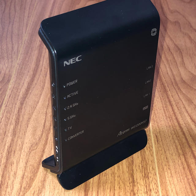 NEC(エヌイーシー)の付属品完備★NEC wifi ルーター  PA-WG1200HS スマホ/家電/カメラのPC/タブレット(PC周辺機器)の商品写真