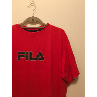 サンタモニカ(Santa Monica)のレトロ FILA Tシャツ 赤(Tシャツ/カットソー(半袖/袖なし))