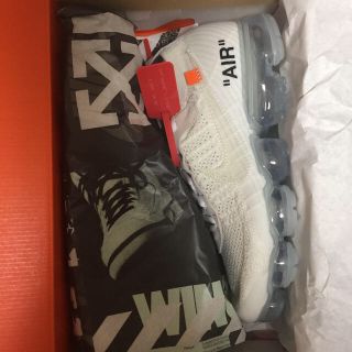 オフホワイト(OFF-WHITE)の送料込 27.5cm NIKE AIR VAPORMAX FK 白 シール3枚(スニーカー)