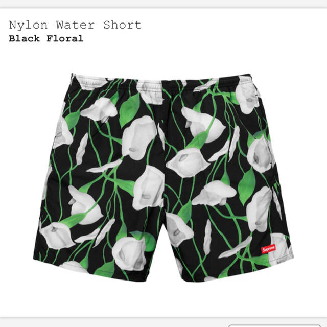 SUPREME Water Short Black Floral lily SBlackFloralSIZE