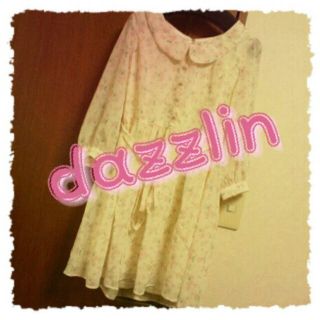 ダズリン(dazzlin)のdazzlin⇒新品*花柄シフォンワンピ(ひざ丈ワンピース)