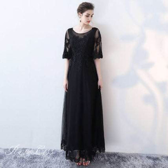 刺繍レースドレス レディースのフォーマル/ドレス(ロングドレス)の商品写真