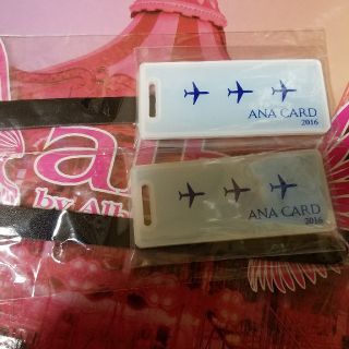 エーエヌエー(ゼンニッポンクウユ)(ANA(全日本空輸))の☆ANAバゲージタグ　2枚セット☆(旅行用品)