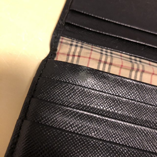 Burberry Burberry バーバリー レザー 二つ折り 長財布 黒 チェック柄の通販 By チャーリーの革靴 バーバリーならラクマ