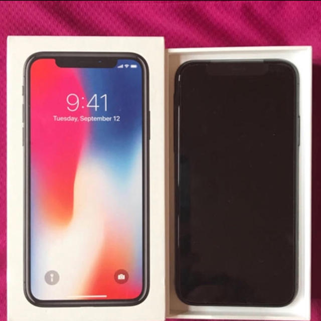 iphone x 256gb グレー新品未使用 au版