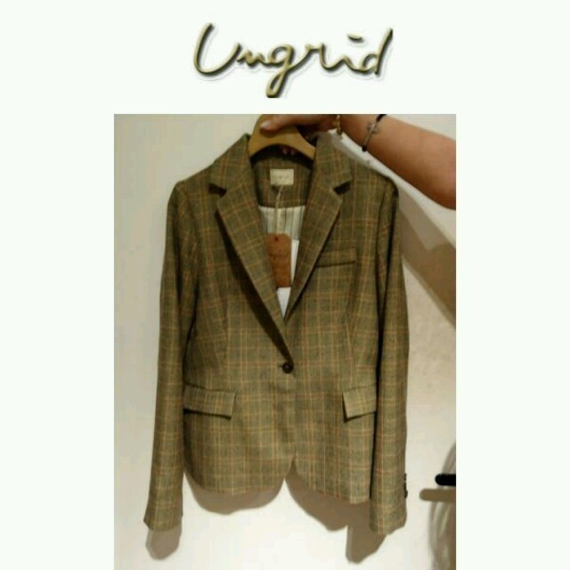 Ungrid(アングリッド)のungridチェックジャケット♡ レディースのジャケット/アウター(テーラードジャケット)の商品写真