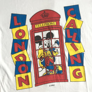 ミッキーマウス(ミッキーマウス)のVINTAGE ロンドン ミッキー tシャツ ミッキーマウス ディズニー(Tシャツ/カットソー(半袖/袖なし))