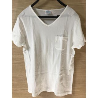 デミルクスビームス(Demi-Luxe BEAMS)の【オールマイティ商品】ルトロアVネックカットソー白 Mサイズ(シャツ/ブラウス(半袖/袖なし))