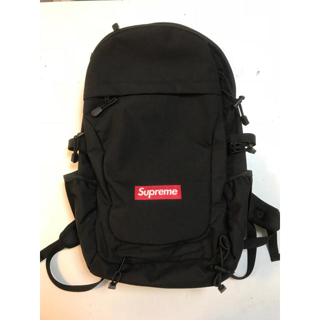 豪華ラッピング無料 Supreme バックパック Black Backpack 12AW