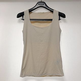 ザラ(ZARA)のZARA COLLECTION タンクトップ 白ホワイト スケ防止 サイズM(タンクトップ)