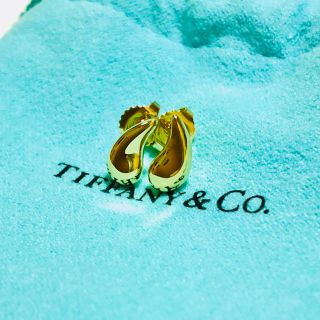 ティファニー(Tiffany & Co.)のティファニー TIFFANY&Co. ティアドロップ ピアス  K18YG 新品(ピアス)