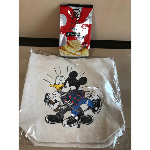 Disney(ディズニー)のB'z 30th exhibition ディズニー トート バッグ ナチュラル エンタメ/ホビーのタレントグッズ(ミュージシャン)の商品写真