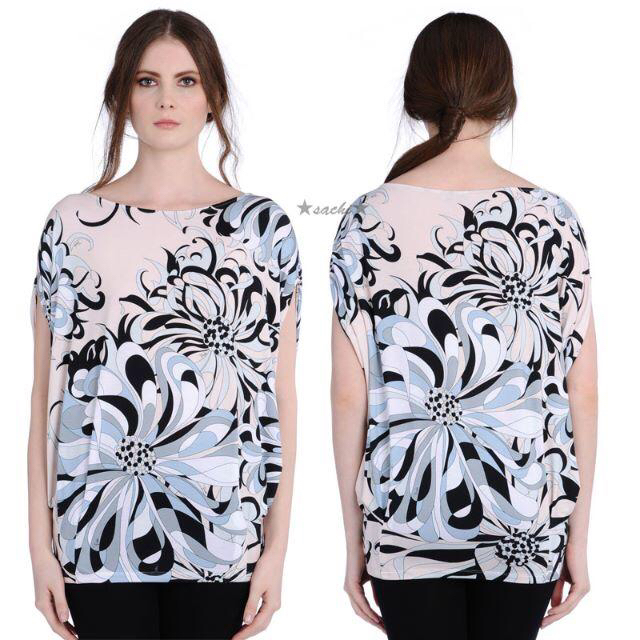 Emilio Pucci エミリオプッチ☆アザレア柄トップス Emilio Pucci エミリオプッチ☆アザレア柄トップス