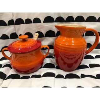 ルクルーゼ(LE CREUSET)の【未使用品】ル・クルーゼ クリーマー&シュガーポット(食器)