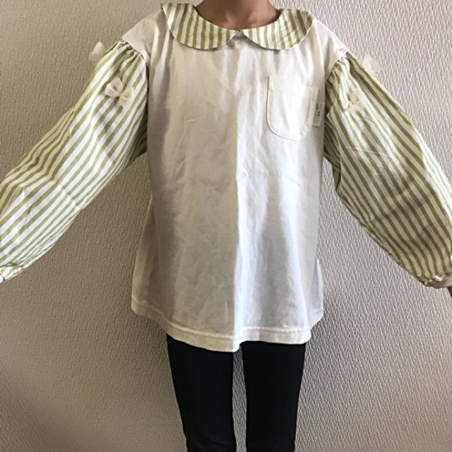 KP(ニットプランナー)の子供服 KP スモック風シャツ120cm キッズ/ベビー/マタニティのキッズ服女の子用(90cm~)(その他)の商品写真