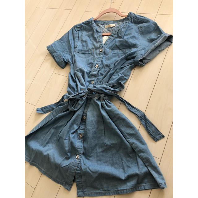 chocol raffine robe(ショコラフィネローブ)の【未使用】 ショコ 夏 ワンピ Fサイズ  定価約4000円 レディースのワンピース(ひざ丈ワンピース)の商品写真