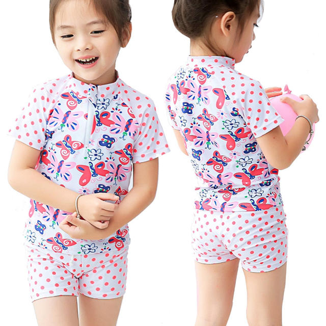 女の子 水着 120 セパレート サーファー  キッズ/ベビー/マタニティのキッズ服女の子用(90cm~)(水着)の商品写真