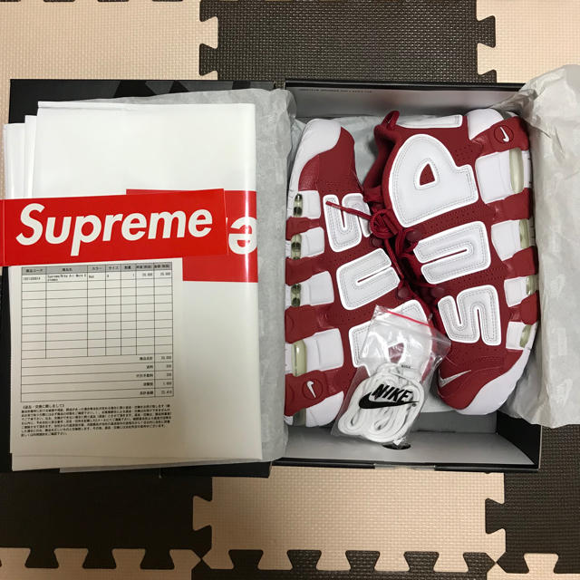男女兼用 - Supreme 27.0 シュプテン UPTEMPO MORE AIR supreme/NIKE