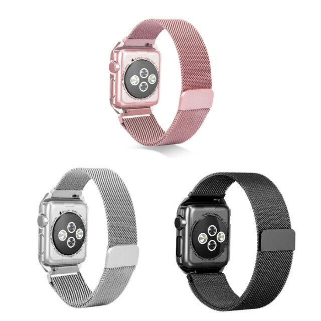 ☆アップルウォッチ ベルト ケース一体式 マグネットバンド AppleWatch メンズの時計(腕時計(デジタル))の商品写真